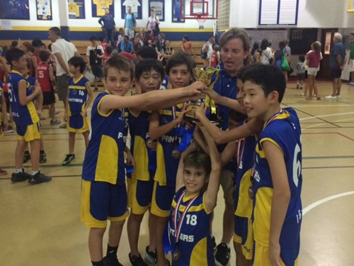 U11 Middle school basketball first place