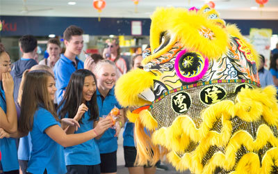 ISKL students celebrating CNY, year of the rooster