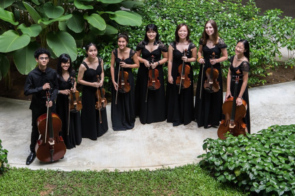 Shuang Shuang and her fellow string players