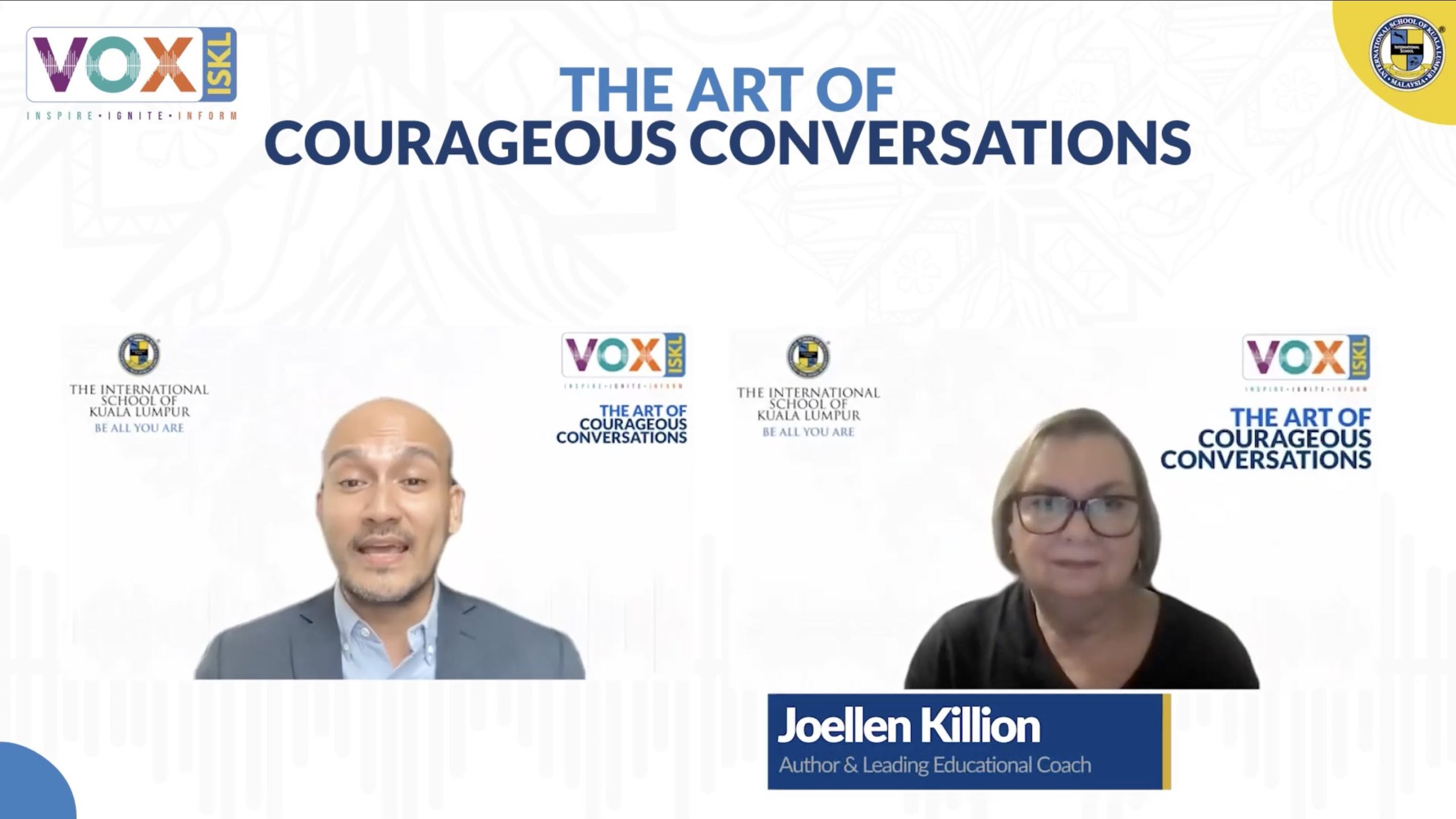 Joel & Joellon VOX ISKL - The Art of Courageous Conversations