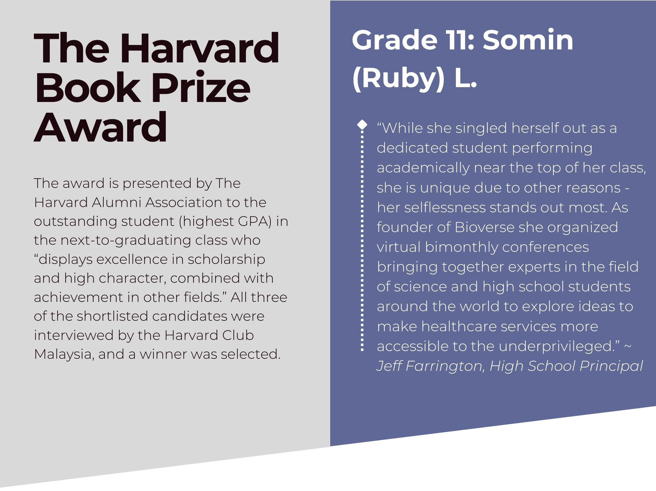 The Harvard Book Prize Award Recipient