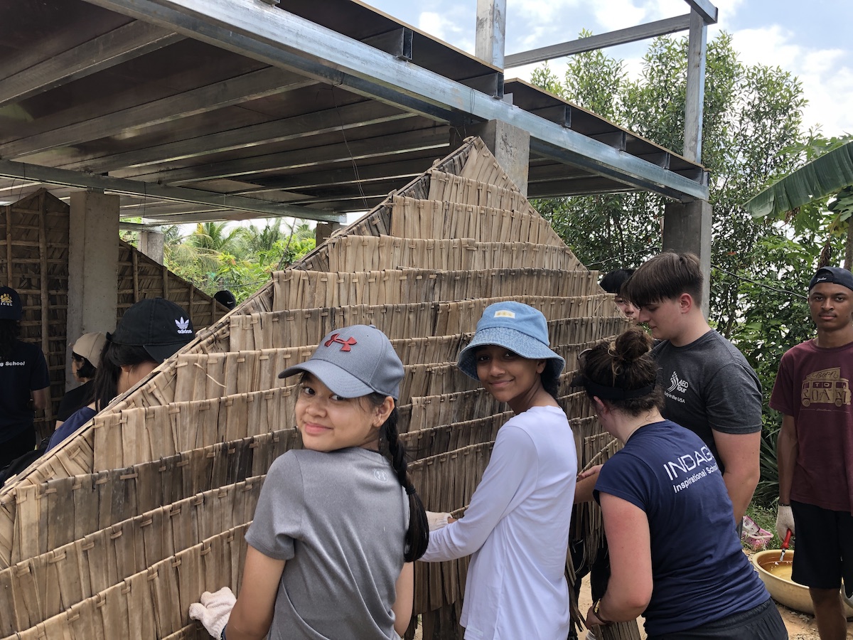 ISKL GAP students building a house in Cambodia